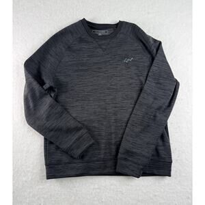Greg Norman Collection Men’s Dark Gray Crewneck Pullover Shark Logo Size M